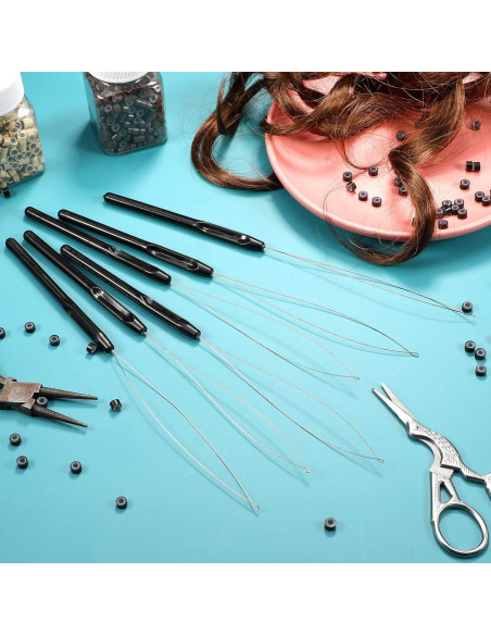 Kit de 10 Agujas de Bucle para Extensiones de Cabello Zonon