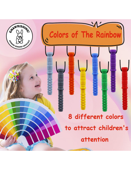 Collar Masticable GNAWRISHING 100% Silicona para Niños 7 cm