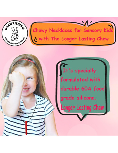 Collar Masticable GNAWRISHING 100% Silicona para Niños 7 cm