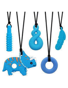 Collares Masticables Sensibles Atsky - 6 Juguetes de Silicona