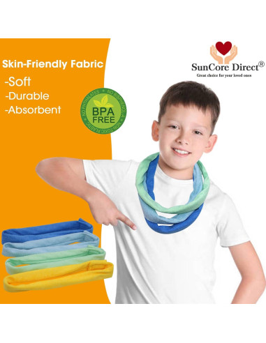 Collares Masticables Sensoriales de Tela de Toalla - 8 Piezas