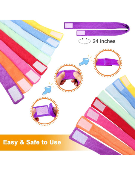 Collares Masticables Sensoriales de Tela de Toalla - 8 Piezas