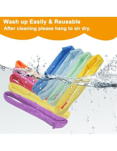 Collares Masticables Sensoriales de Tela de Toalla - 8 Piezas