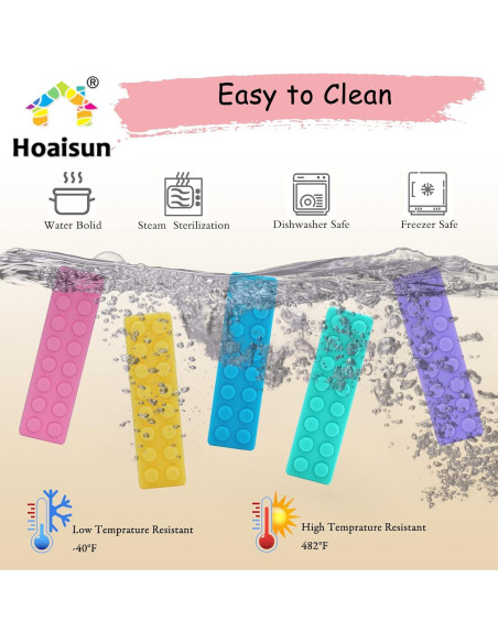 Collares Masticables Sensoriales de Silicona - 5 Piezas