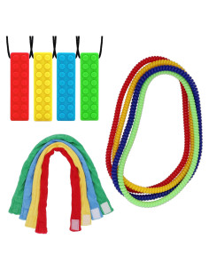 Collares Masticables Sensoriales 12 Piezas Hoaisun - Antiestrés