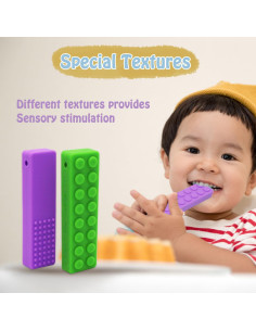 Collares Masticables Sensory Choneer 5PCS Silicona BPA Free 2