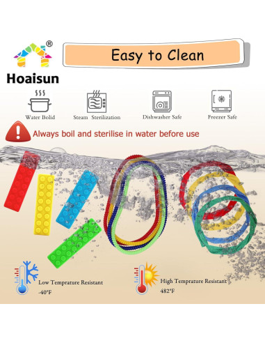 Collares Masticables Sensoriales 12 Piezas Hoaisun - Antiestrés