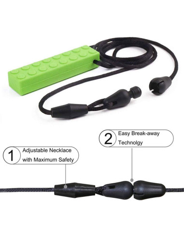 Collar Masticable Sensorial Silicona Grado Alimenticio 5 PCS