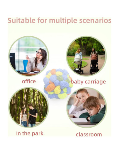 Pelota Fidget Sensorial Welsoon 10.16 cm Alivio Ansiedad