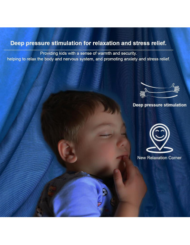 Columpio Sensorial Interior y Exterior Ackwrap 136kg Amarillo-Azul