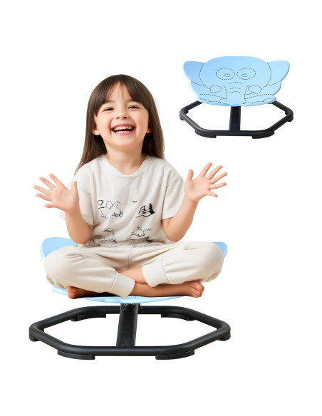 Silla Giratoria Sensorial CMCOTNG para Niños Azul 360