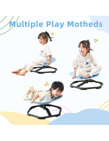 Silla Giratoria Sensorial CMCOTNG para Niños Azul 360