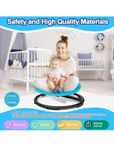 Silla Giratoria Sensorial NeoKaleido Rhea-Chair Azul