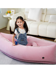 Silla Sensorial Inflable Bmag Peapod Rosa 152.4 cm con Almohada 2