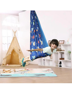 Columpio Sensorial WILDKEN Azul para Niños y Adultos 136kg 2