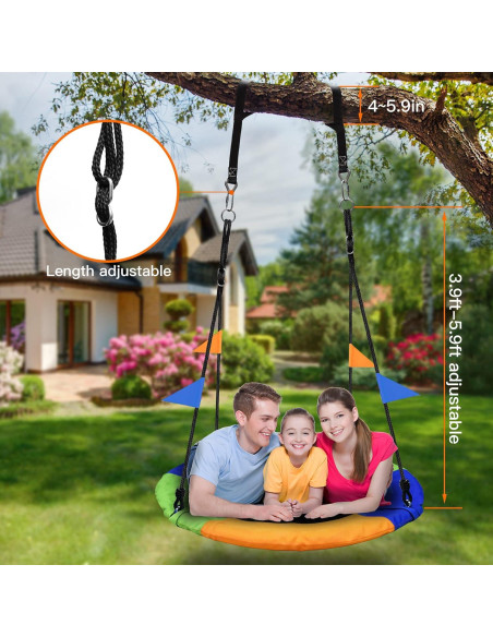 Columpio de Árbol PACEARTH 101.6 cm Multicolor 408 kg