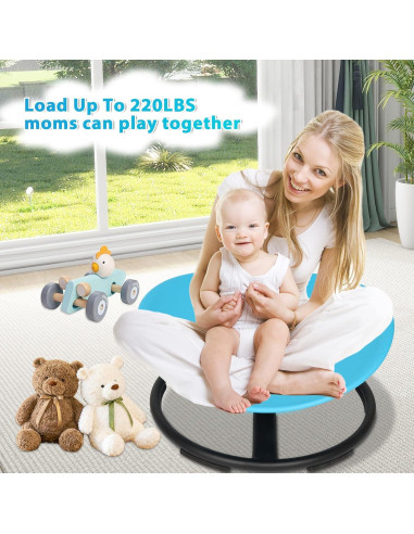 Silla Giratoria Sensorial ITEFDTUTNE Azul para Niños