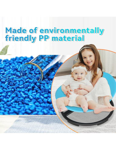 Silla Giratoria Sensorial ITEFDTUTNE Azul para Niños