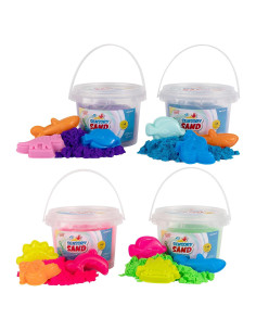 Arena Sensorial Multicolor Kriah Solutions 4 kg con Moldes de Mar