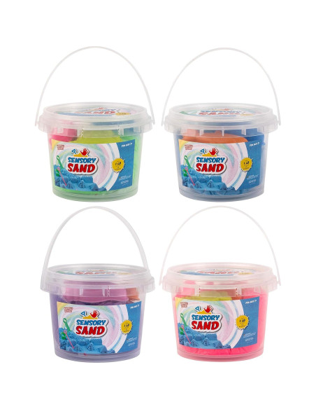 Arena Sensorial Multicolor Kriah Solutions 4 kg con Moldes de Mar