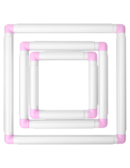 Aros de Bordado Cuadrados Pllieay - 3 Tamaños 15.2/20.3/27.9 cm