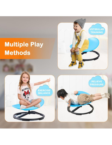 Silla Giratoria Sensorial Domaxarts Azul para Niños 3+