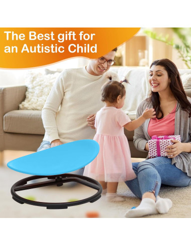 Silla Giratoria Sensorial Domaxarts Azul para Niños 3+