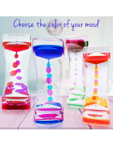 Temporizador Líquido YUE MOTION - Paquete de 2 Juguetes Sensoriales