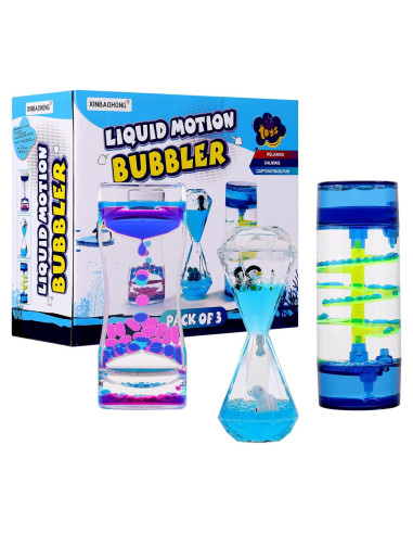 Temporizador de Burbujas Líquidas XINBAOHONG - Paquete de 3
