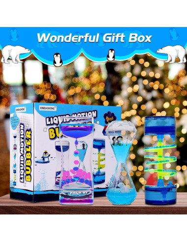 Temporizador de Burbujas Líquidas XINBAOHONG - Paquete de 3