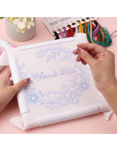 Aros de Bordado Cuadrados Pllieay - 3 Tamaños 15.2/20.3/27.9 cm