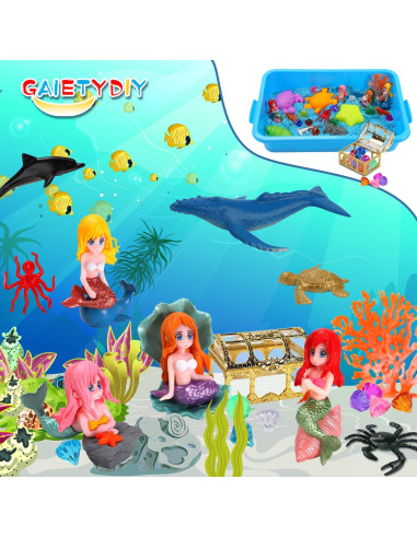 Caja Sensorial de Arena de Sirena GAIETYDIY 1kg con LED