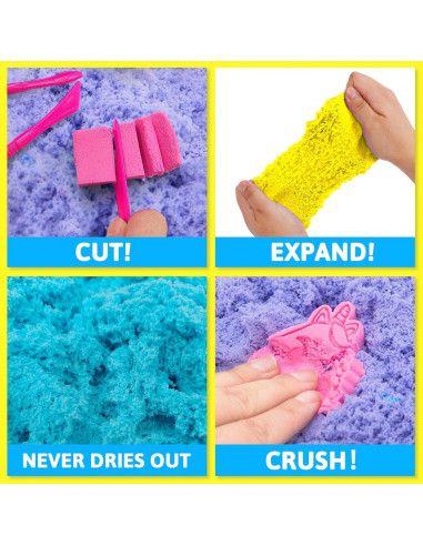 Kit de Arena Sensorial Colorida y Elástica Carolart - 5 Colores