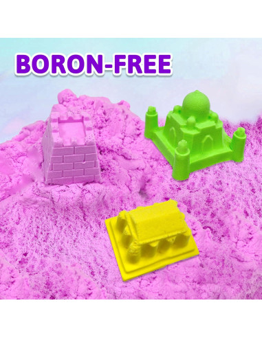 Kit de Arena Sensorial Colorida y Elástica Carolart - 5 Colores