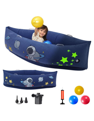 Silla Peapod Sensorial MOOZHEALTH Azul Espacial 152 cm