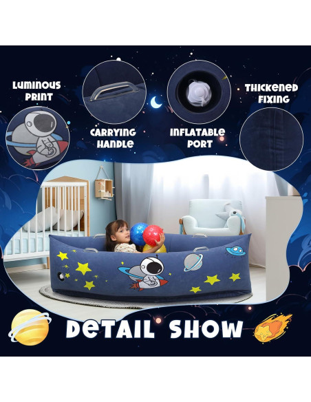 Silla Peapod Sensorial MOOZHEALTH Azul Espacial 152 cm