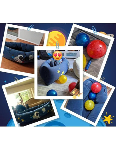 Silla Peapod Sensorial MOOZHEALTH Azul Espacial 152 cm