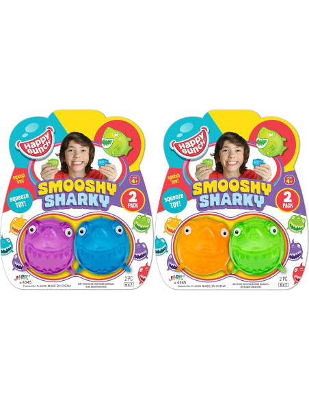 JA-RU Juguetes Squishy Tiburón Mini - Paquete de 24 Unidades