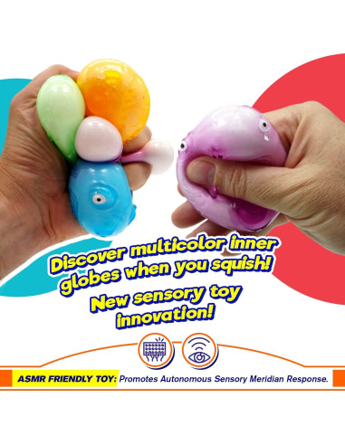 JA-RU Juguetes Squishy Tiburón Mini - Paquete de 24 Unidades