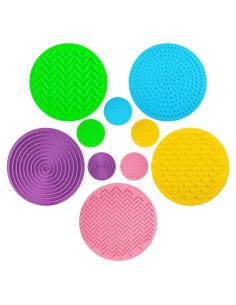 Lenwen 10 Discos Sensoriales Coloridos 25x25 cm para Niños