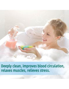 Esponja de Cuerpo de Silicona TTSAM 2 en 1 Verde Camuflaje 2