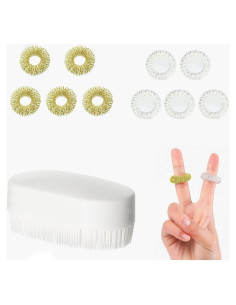 Cepillo Sensorial NIIIYTYB con 10 Anillos de Acupresión