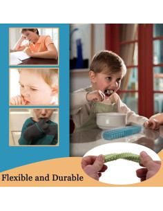 Juguetes Masticables Sensoriales Atsky - Paquete de 5 Tubos de Silicona 2