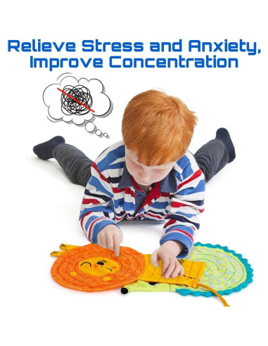 Alfombra Sensorial de Laberinto de Canicas Inbeby - 5 Pcs Animales