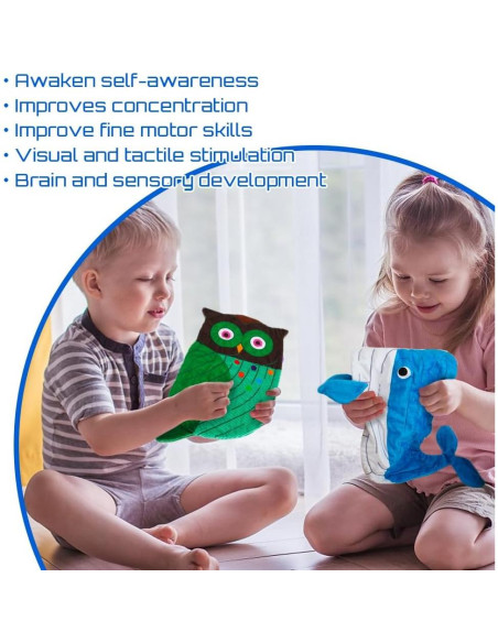 Alfombra Sensorial de Laberinto de Canicas Inbeby - 5 Pcs Animales