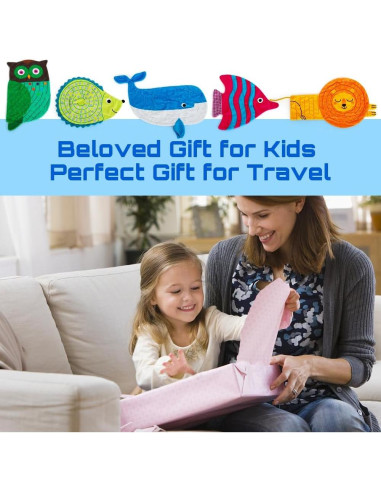 Alfombra Sensorial de Laberinto de Canicas Inbeby - 5 Pcs Animales