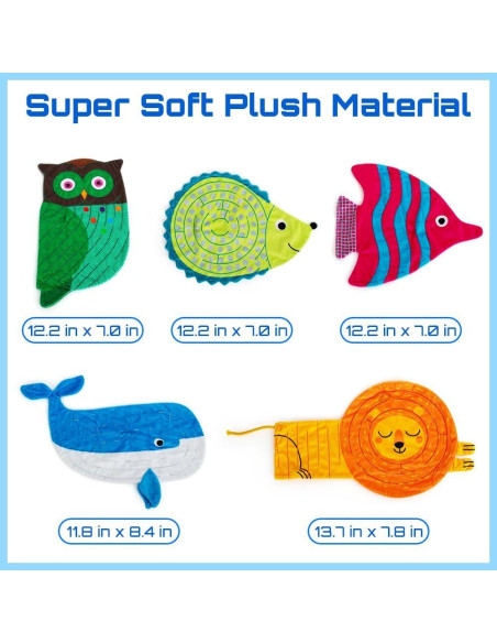 Alfombra Sensorial de Laberinto de Canicas Inbeby - 5 Pcs Animales