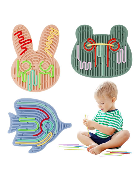 Tablero Sensorial de Silicona JooKiddie 3PCS para Niños 3+