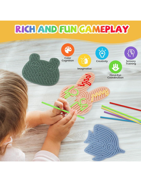 Tablero Sensorial de Silicona JooKiddie 3PCS para Niños 3+