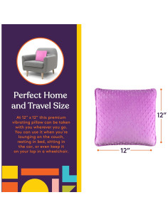 Almohada Vibrante Sensorial Suministros Especiales 30x30 cm 2